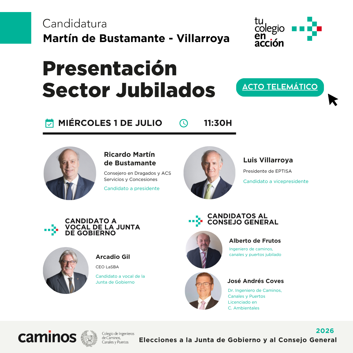 PRESENTACIÓN. TU COLEGIO EN ACCIÓN JUBILADOS
